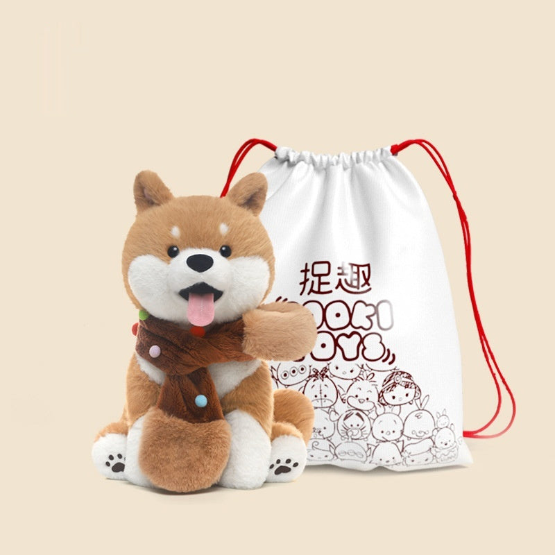 Shiba Inu Robert Dog Plush Toy Figurine Doll.