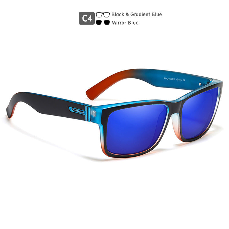 Square Polarized Outdoor Sports Colorful Sunglasses