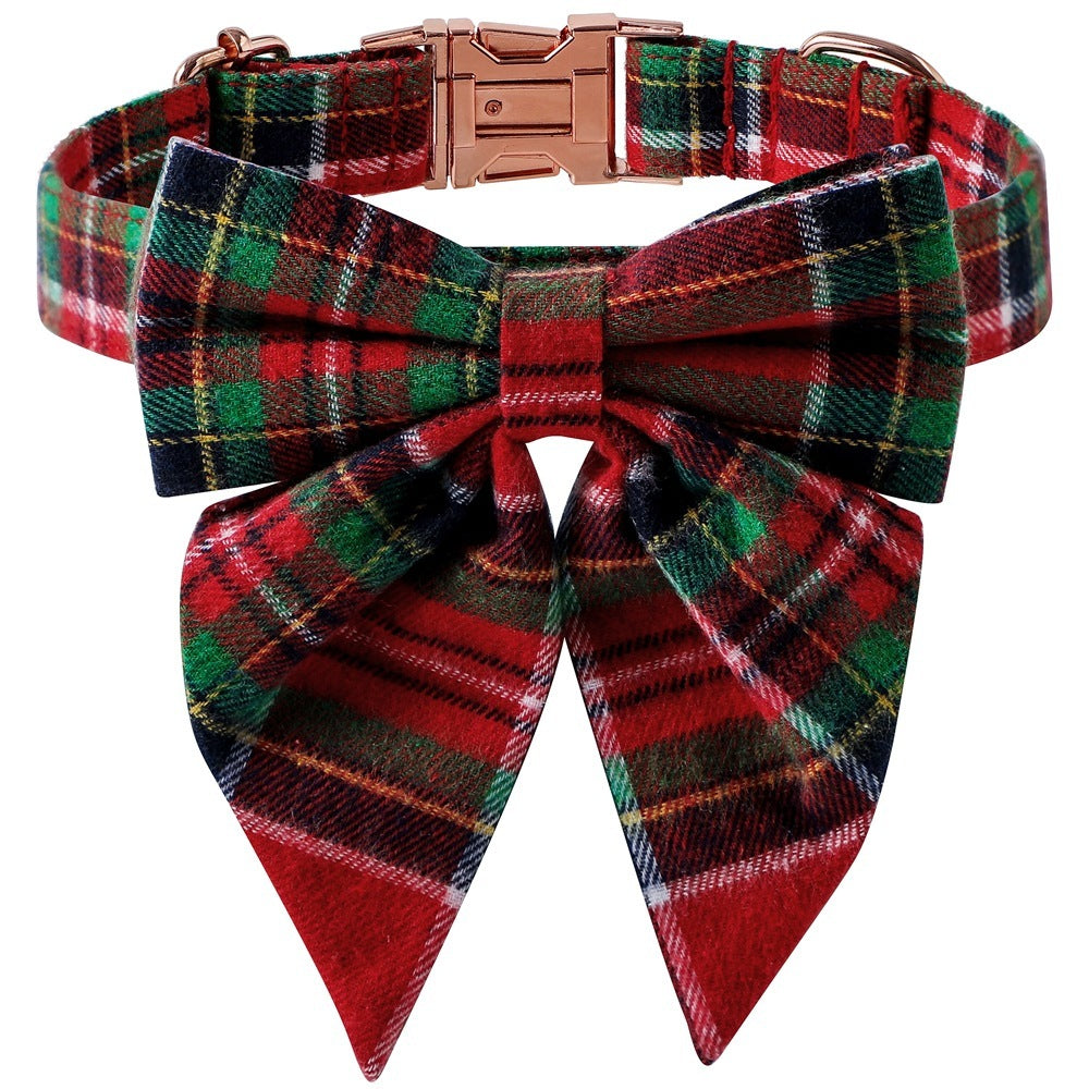 Christmas Dog Collar Rose Gold Buckle - EL CHEG