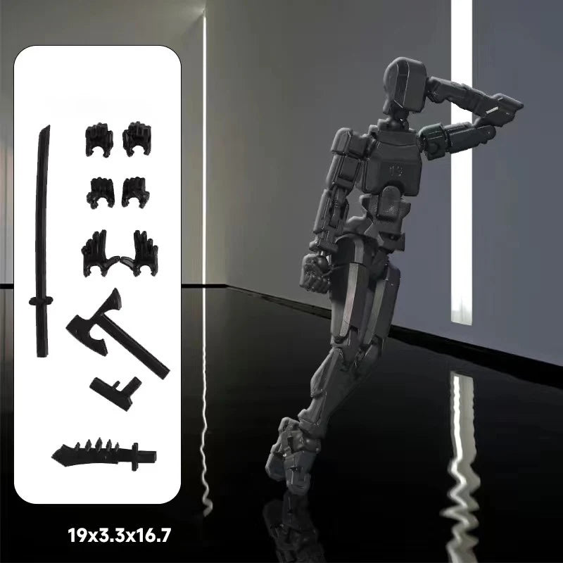 Multi-Jointed Movable Shapeshift Robot 3D Printed Mannequin Dummy 13 Action Figure Full Body Movable Robot Parent-Children Games - EL CHEG