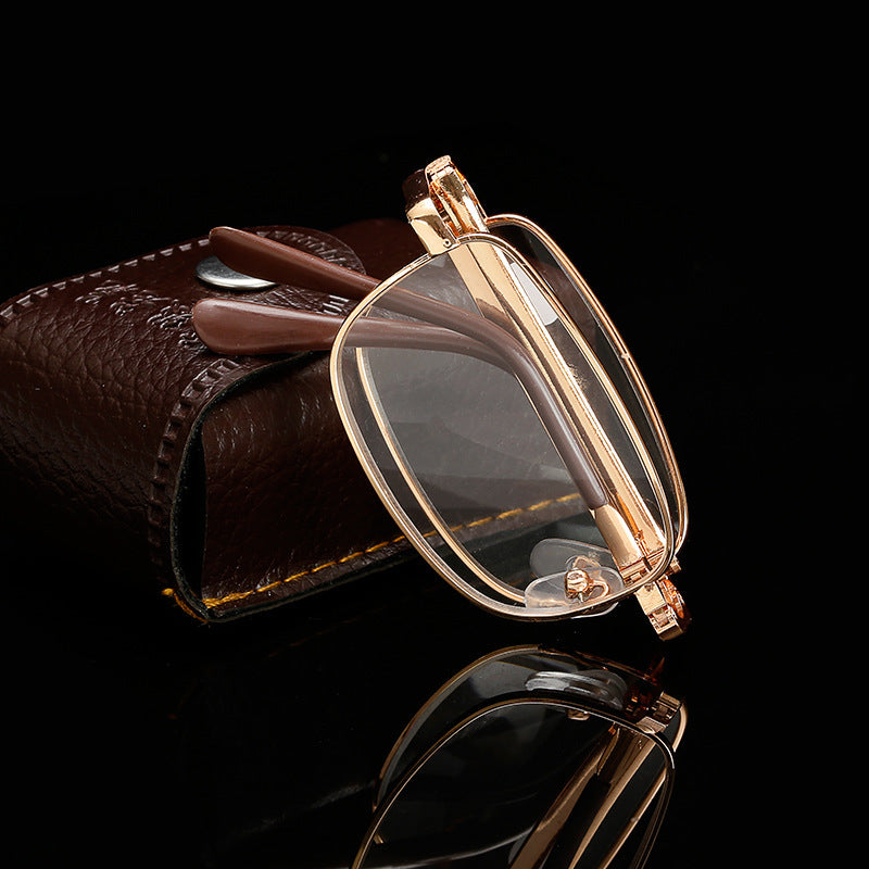 Fashionable Folding Resin Glasses For The Elderly