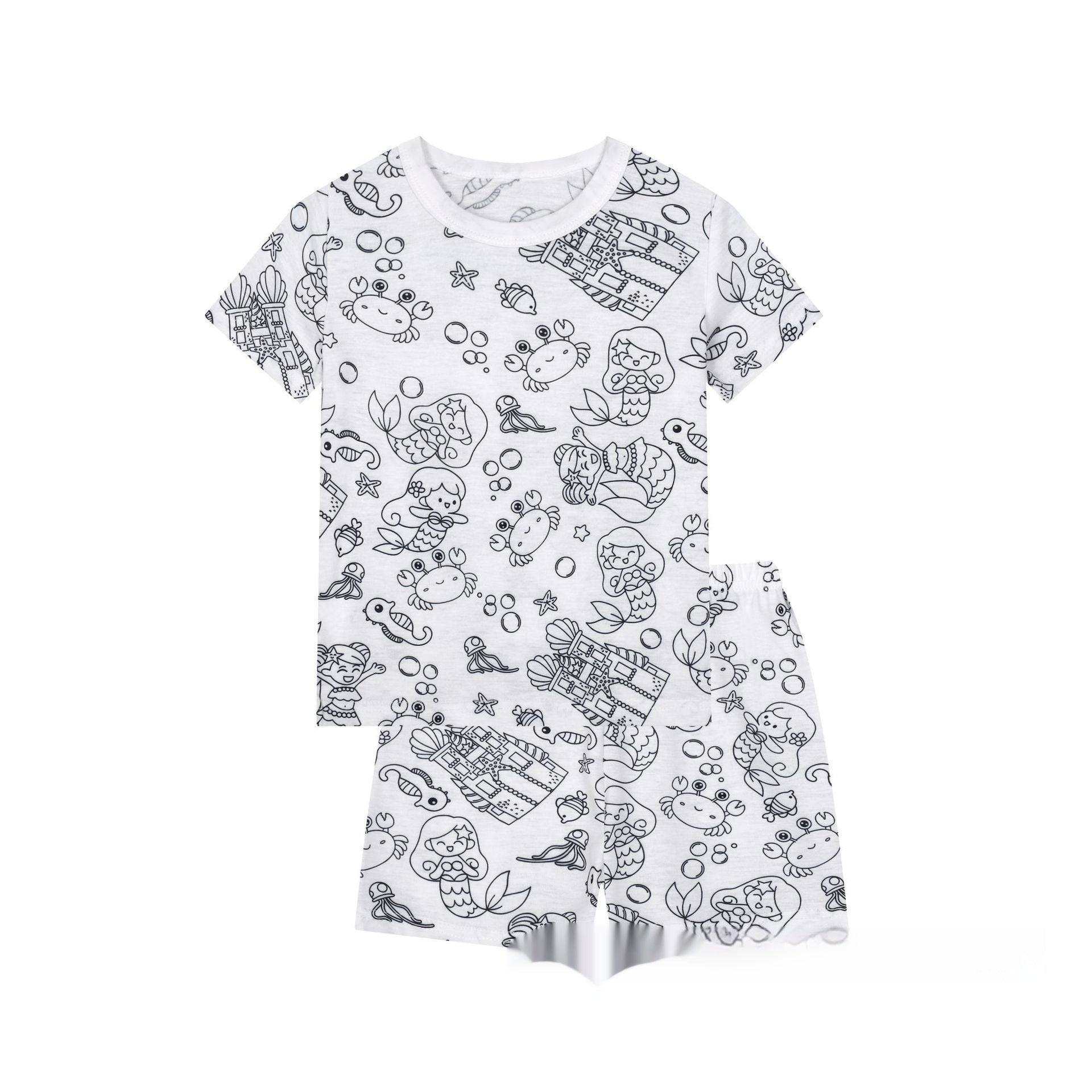 Cotton Children's Loungewear Pajamas Suit