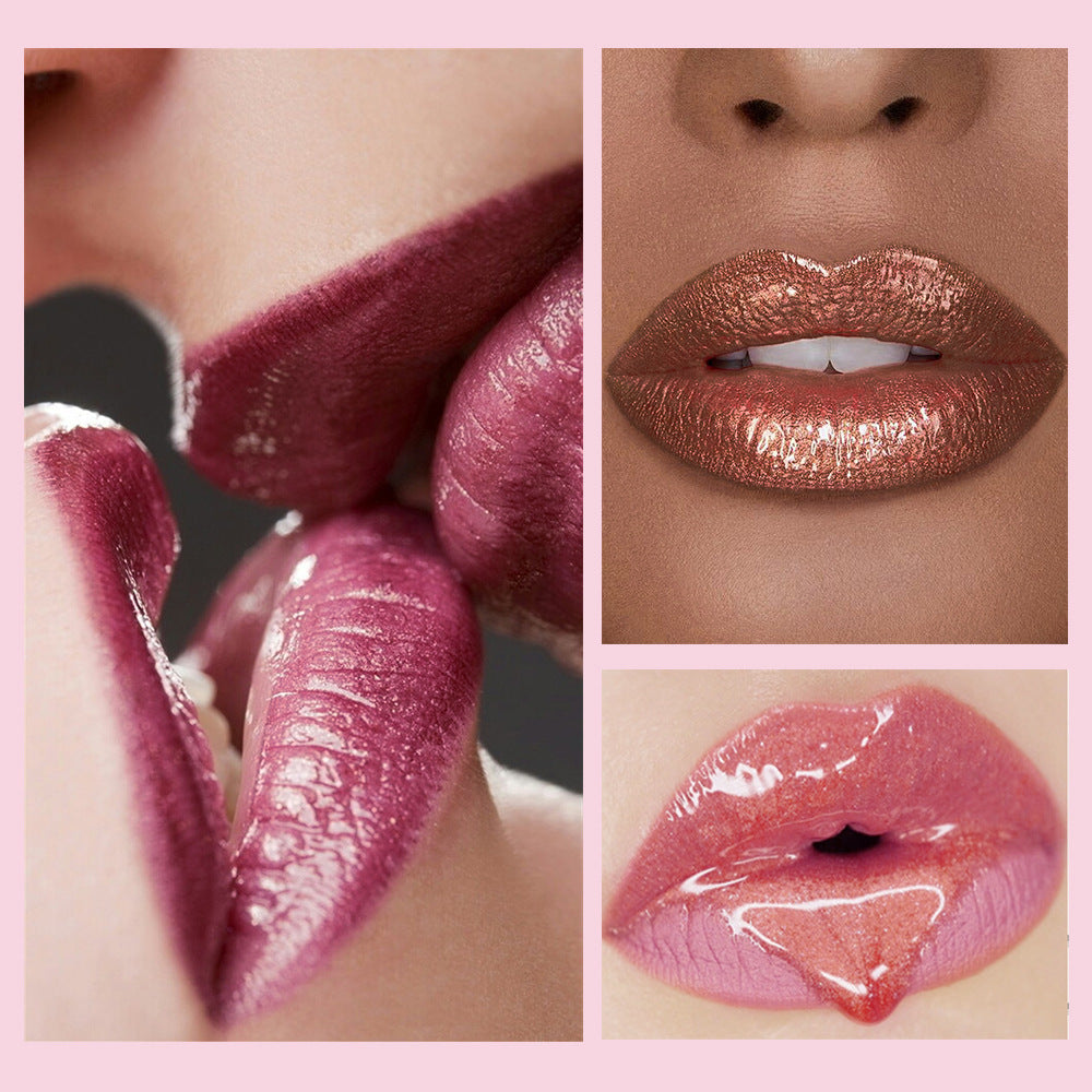 6-color Lifting Thin And Glittering Pearlescent Lip Lacquer - EL CHEG