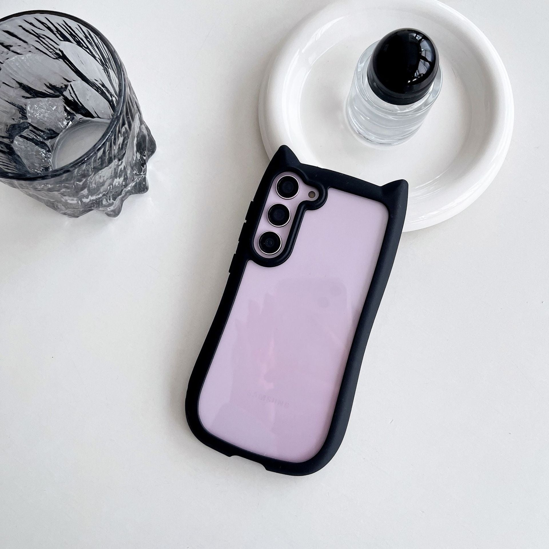 Creative Cat's Ears Transparent Fall Proof Mobile Phone Case