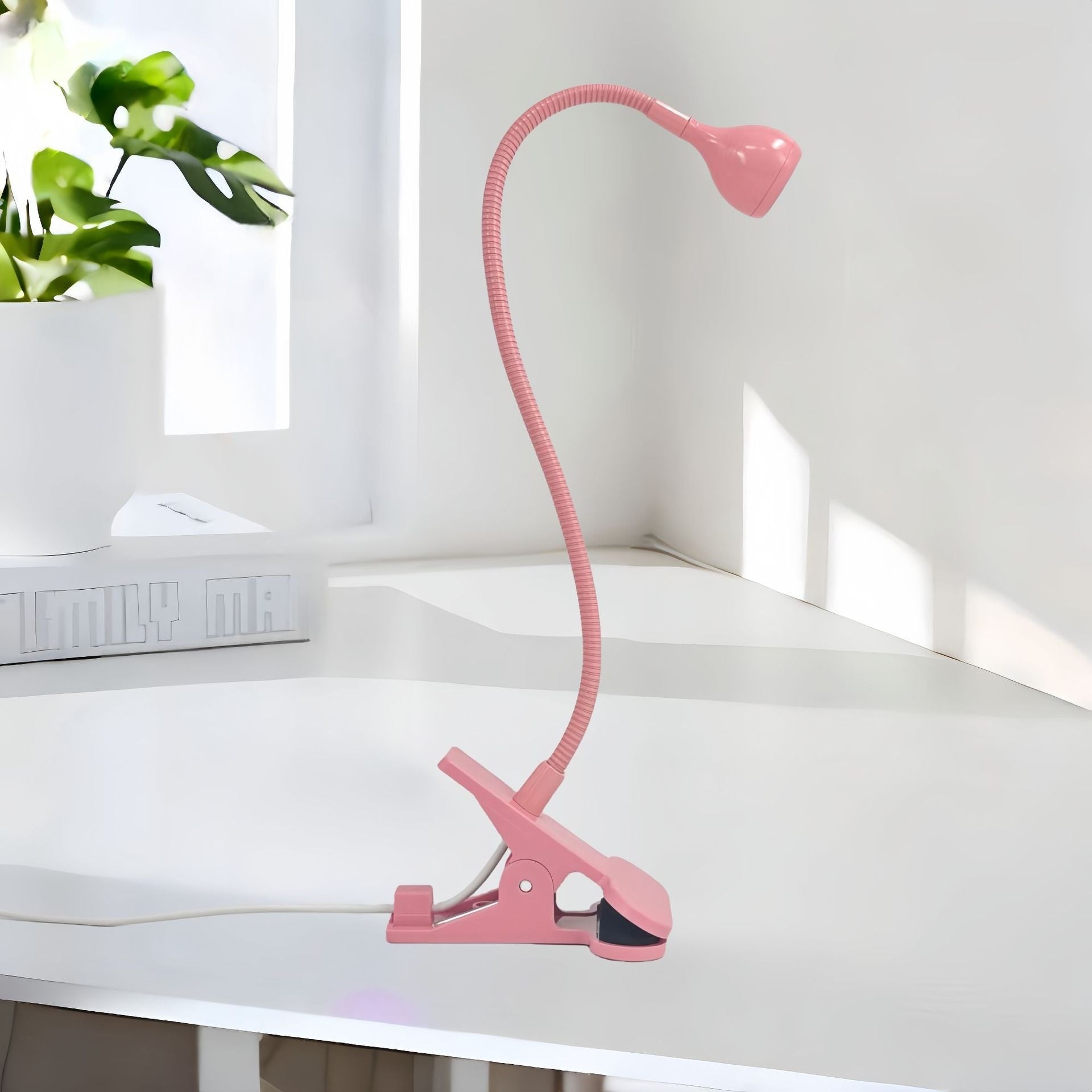 Goose Neck Nail Lamp USB Clip 395 Phototherapy Lamp Nail Polish UV Glue Curing Lamp Purple Light Lamp Nail Art Straight Lamp - EL CHEG