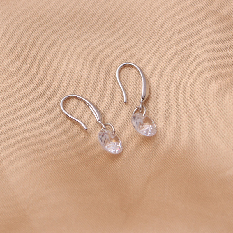 Women's Stylish Round Zircon Stud Earrings