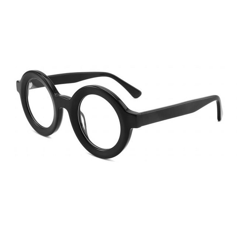 European And American Personalized Round Glasses Frame Trendy Thick Frame Retro
