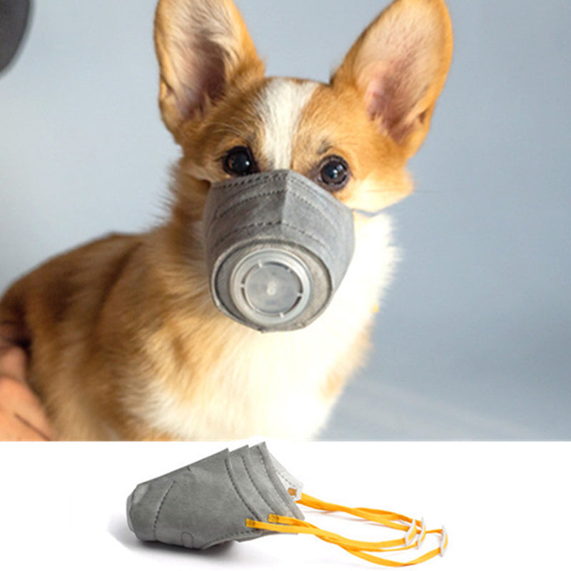 Dogs Anti-fog Haze Masks Anti Dust Gas Pollution Muzzle Dog Soft Face Cotton Mouth Mask Pet Respiratory PM2.5 Filter Pet Products - EL CHEG