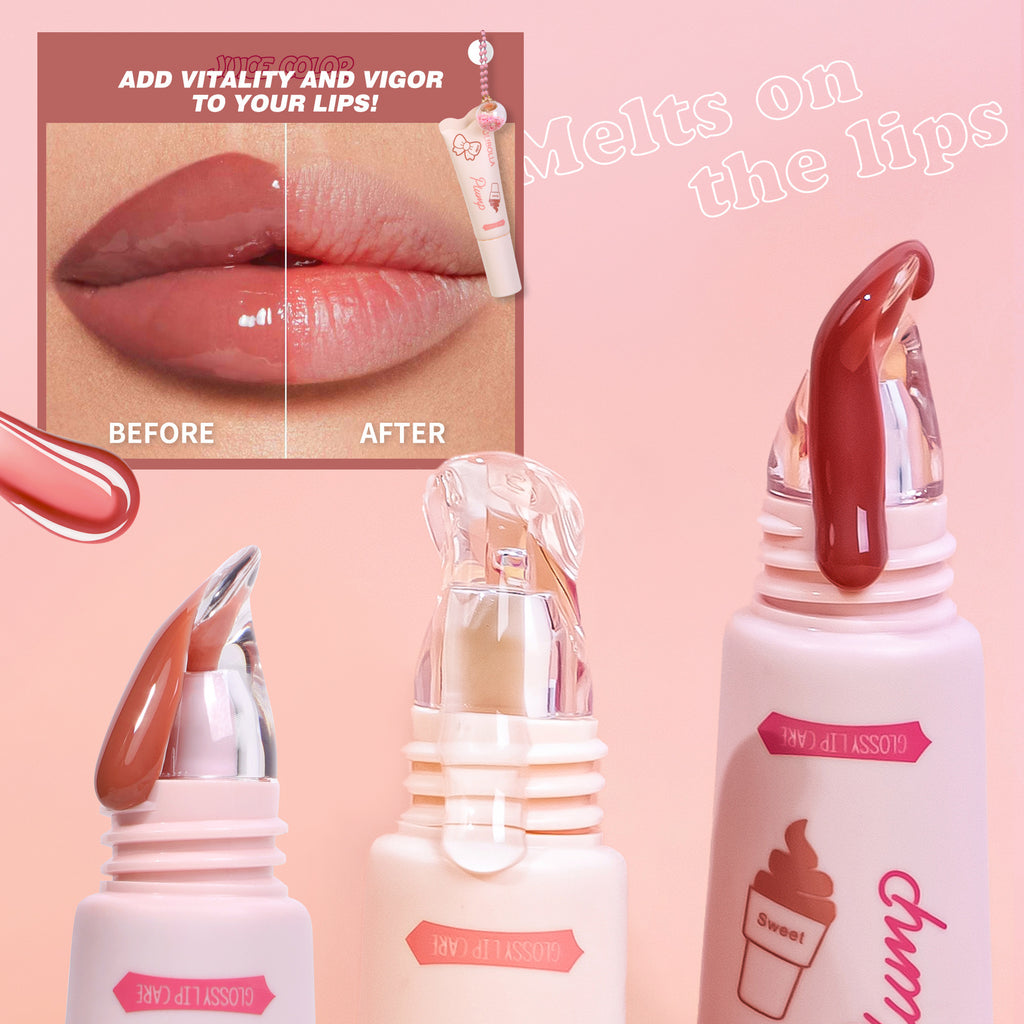 Ice Cream Lip Balm With Pendant Water Light
