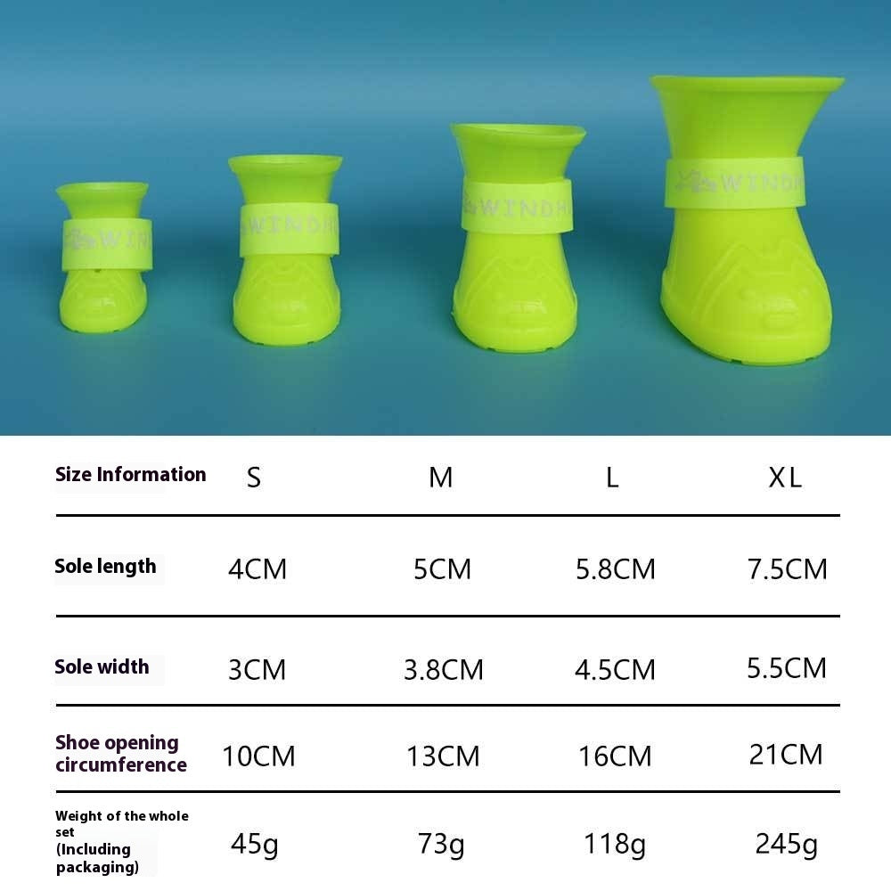 Pet Boots Non-slip Waterproof And Hard-wearing Soft Bottom