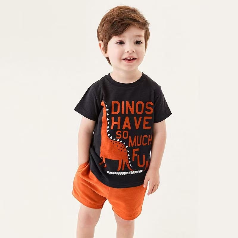 Suit Cotton Short Sleeve T-shirt Children's Suit