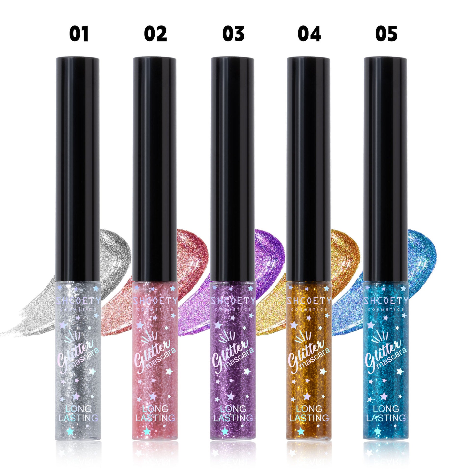 Color Mascara 5 Colors Waterproof Not Smudge - EL CHEG