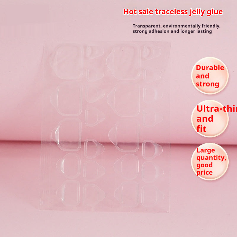 Fake Toe Nail Transparent Jelly Glue Waterproof Super Sticky Ultra-thin - EL CHEG