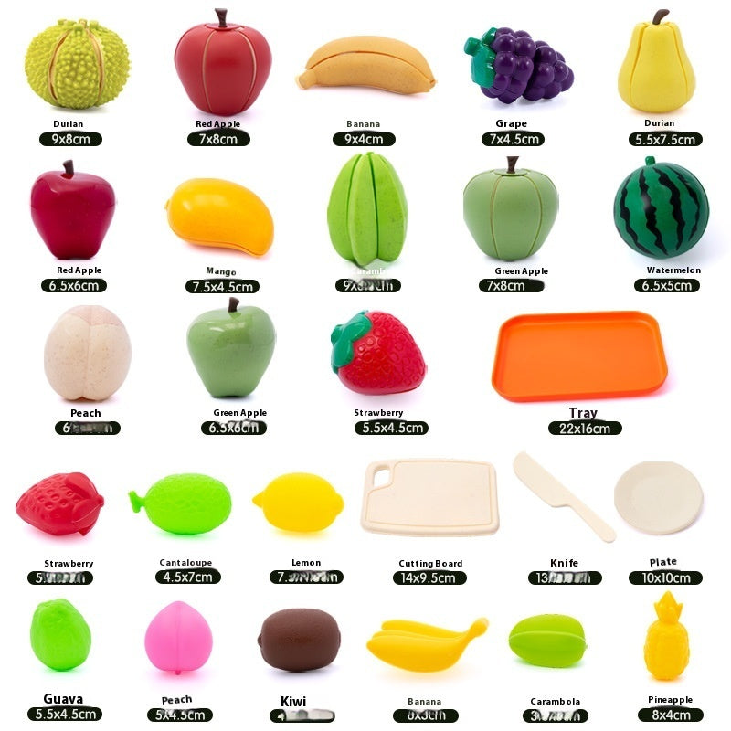Children Play House Emulational Fruit Slicer Educational Toys