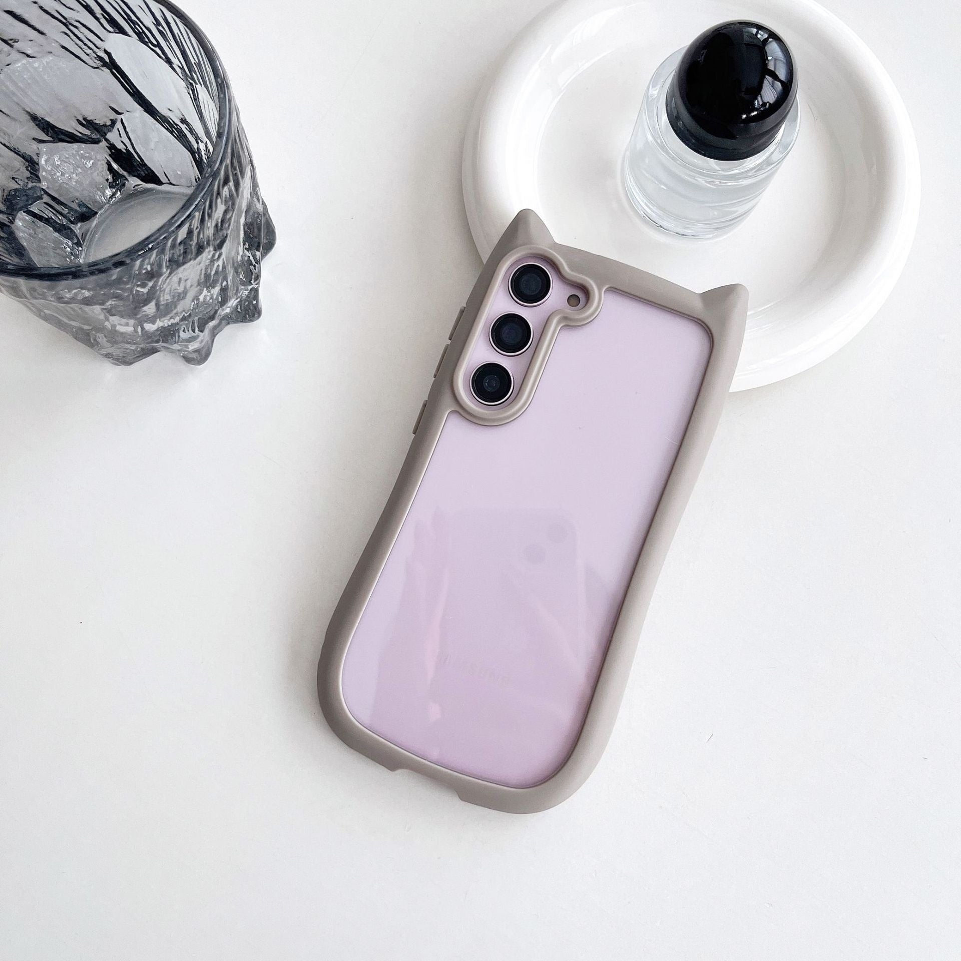 Creative Cat's Ears Transparent Fall Proof Mobile Phone Case