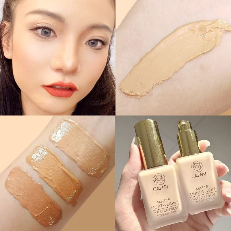 Liquid Foundation Wheat Black Leather White Blend Agent