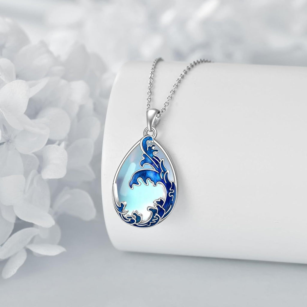Moonstone Blue HAILANG Pendant Women's Necklace