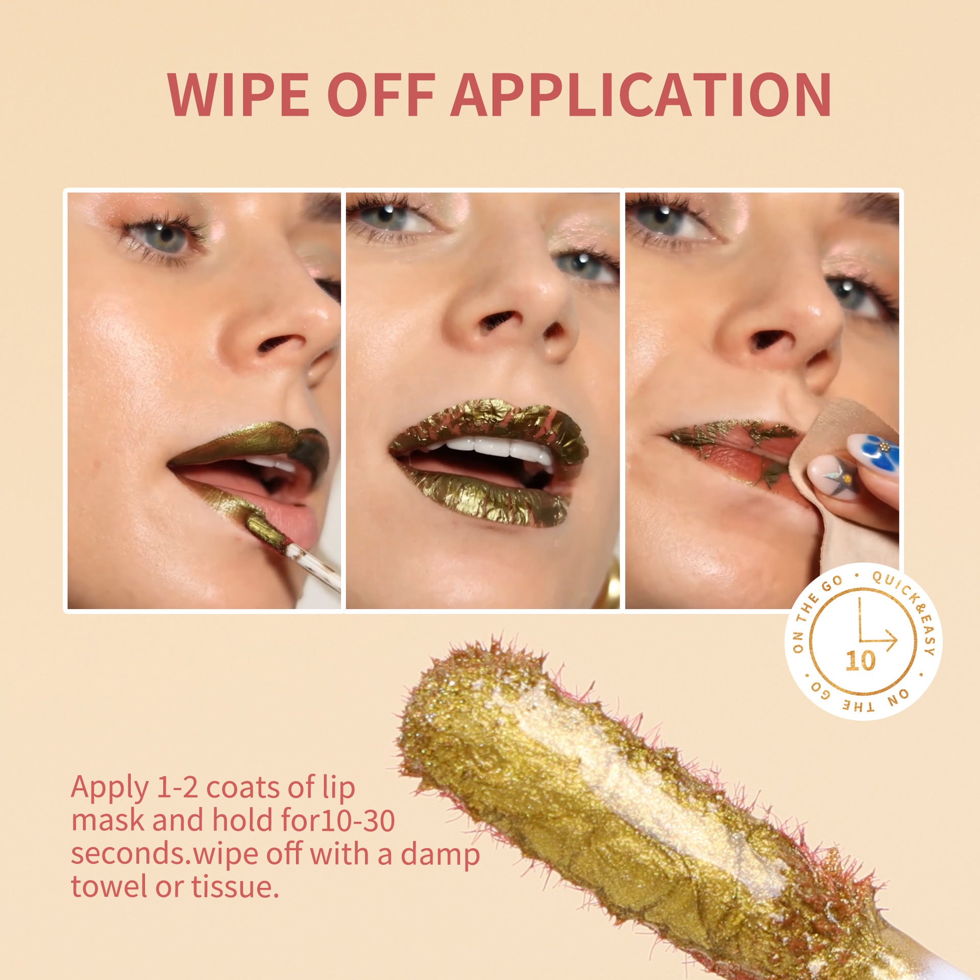 Lip Balm 24k Gold Tear And Pull Long Lasting Waterproof