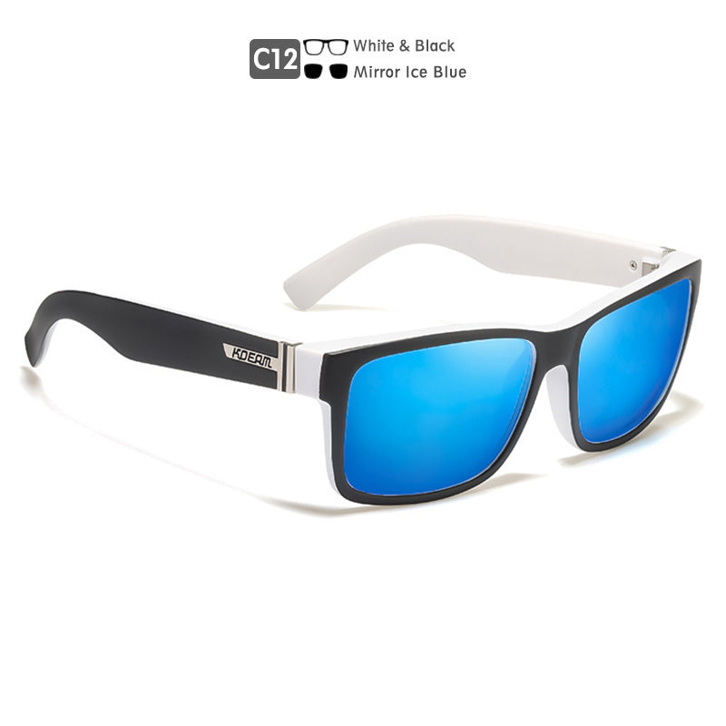 Square Polarized Outdoor Sports Colorful Sunglasses