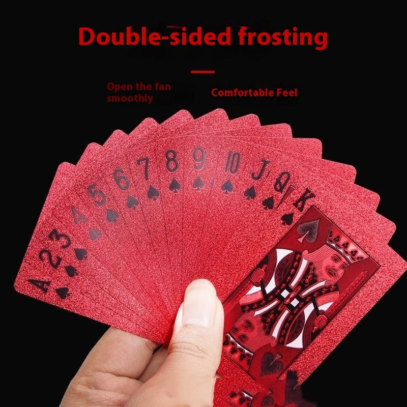 Playing Cards Plastic Waterproof Red Local Tyrant Fighting Landlord For Spring Festival