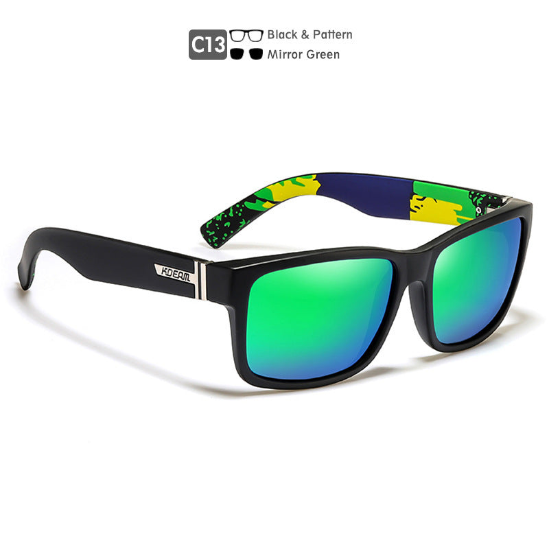 Square Polarized Outdoor Sports Colorful Sunglasses