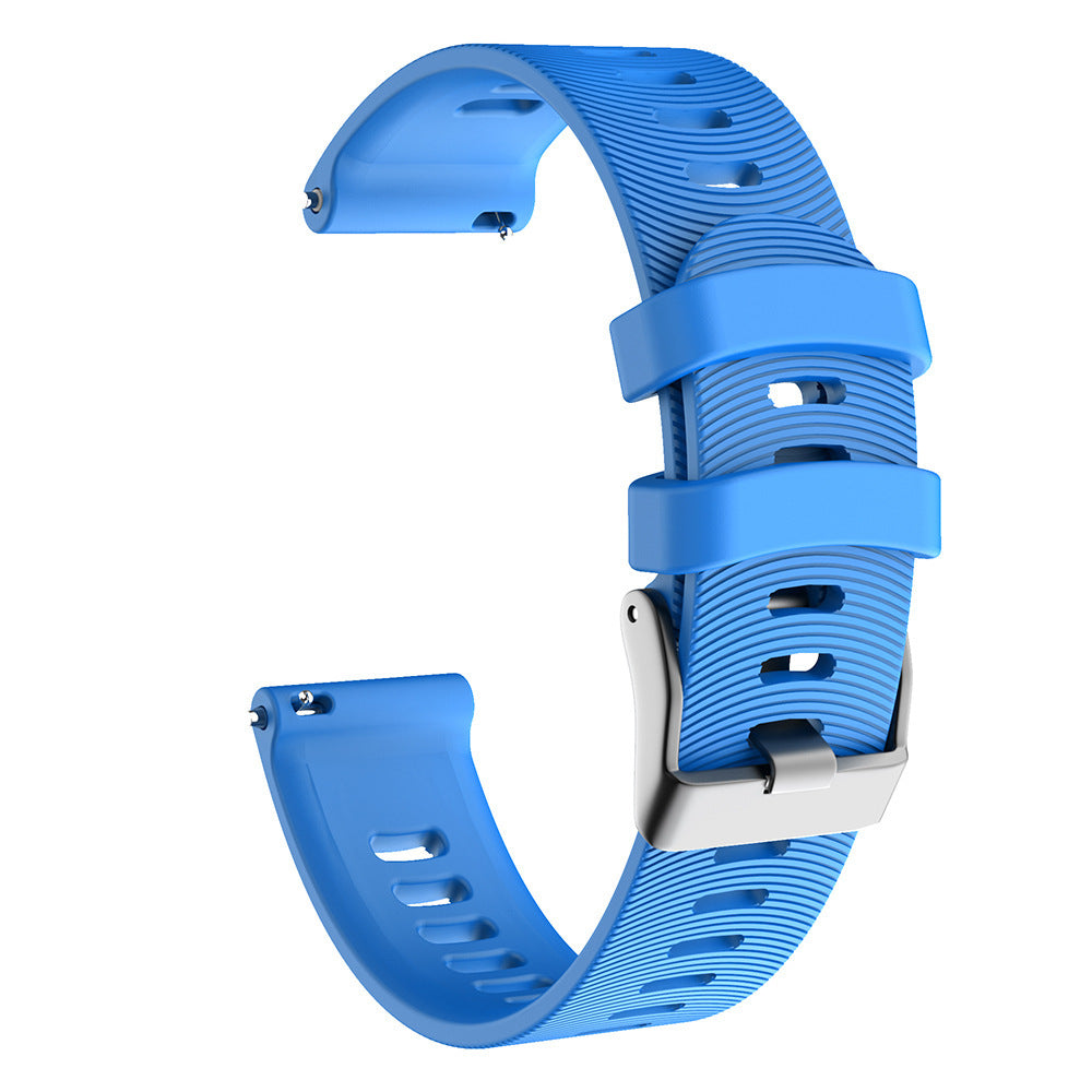 Universal Water Pattern Two-color Horizontal Pattern Silicone Buckle Strap