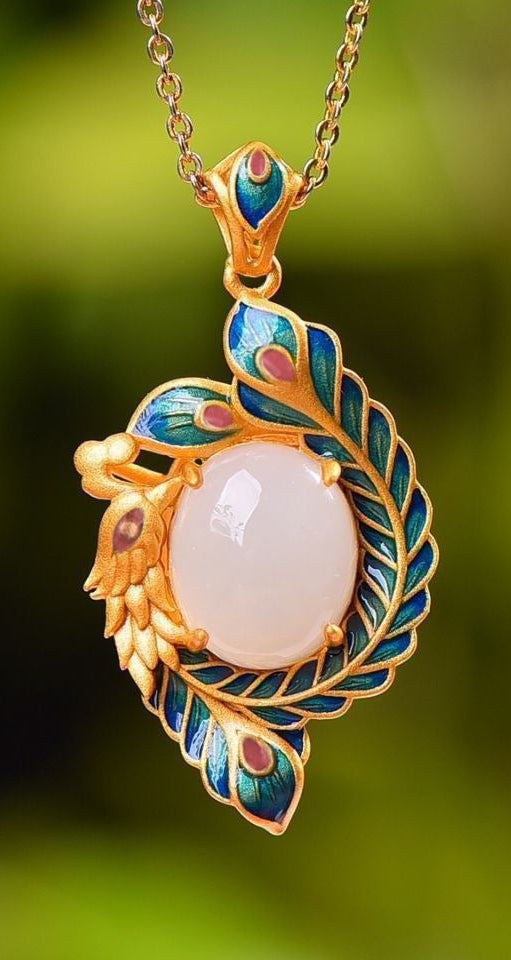 Fashion Natural Hetian Jade Necklace For Women