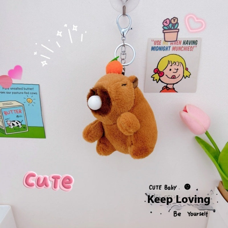 Pendant Cartoon Couple Car Key Ring Cute Doll.