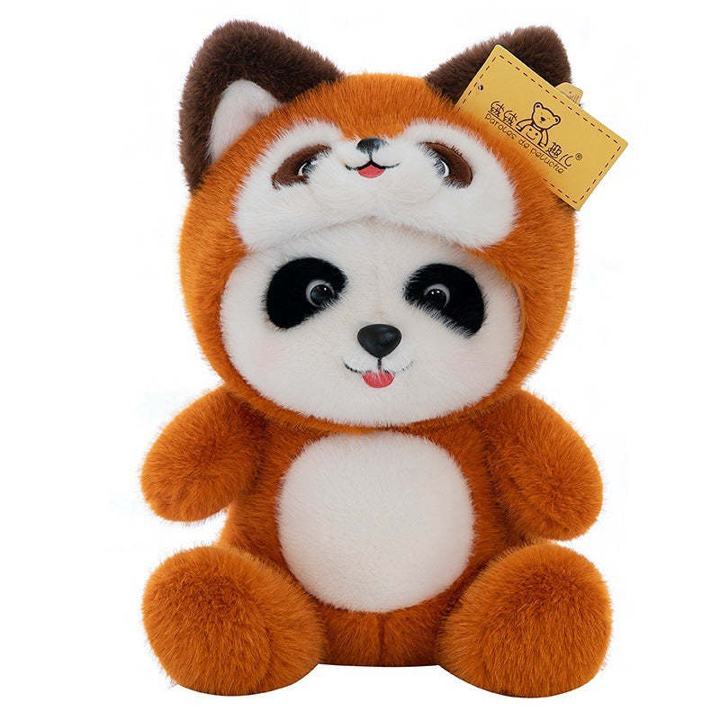 New Cute Panda Transformation Coati Plush Toy