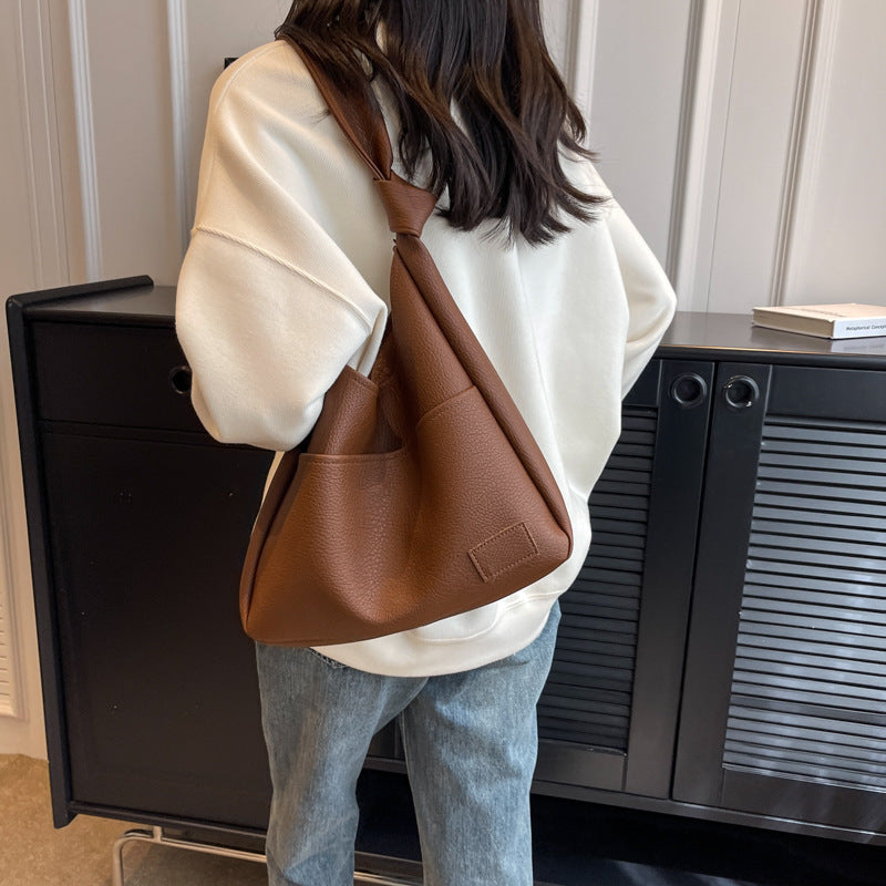 All-match Single Retro Large Capacity Commuter Textured Mother And Child Bag
