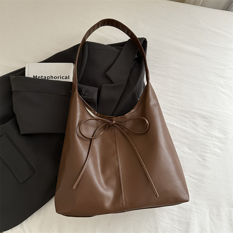 Fashionable Stylish Shoulder Texture Large Capacity Niche Design Bag