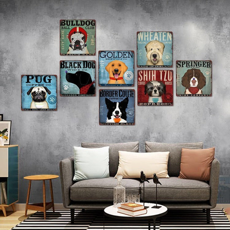 Creative Cartoon Printing Home Decoration Iron Skin Painting - EL CHEG