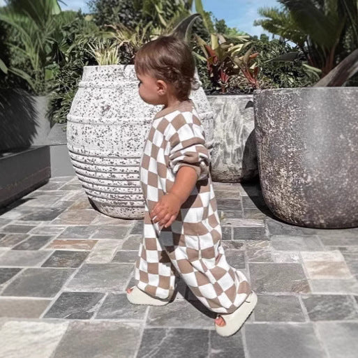 Baby Long Climbing European And American Male And Female Baby One-piece Outer Wear