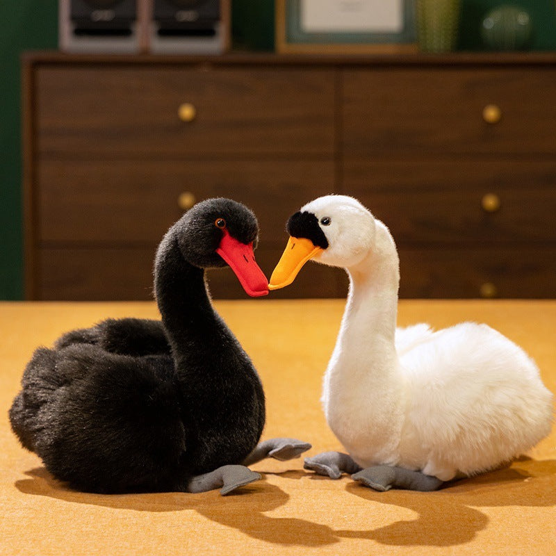 Fashion Cartoon Black Swan Doll Plush Toys.