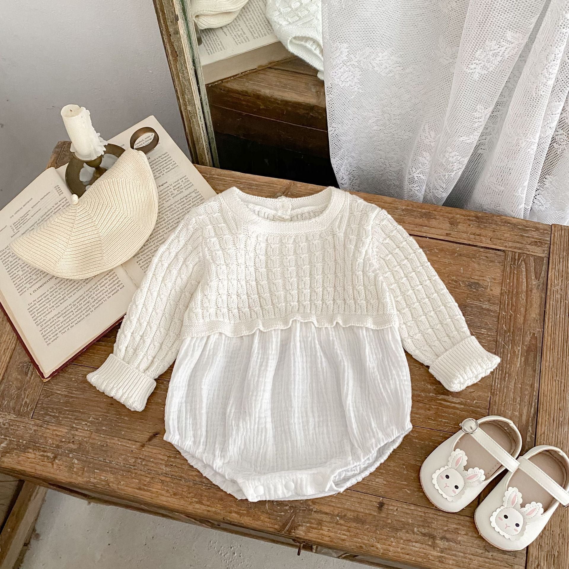 Spring And Autumn Baby Girl Infant Rompers