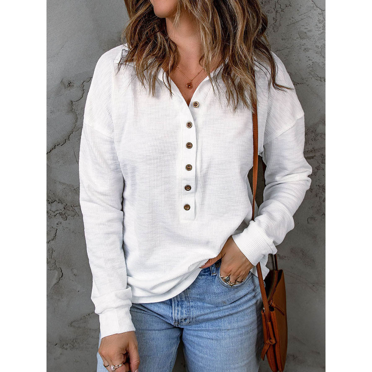 Long Sleeve Loose Casual Bottoming Top Autumn And Winter