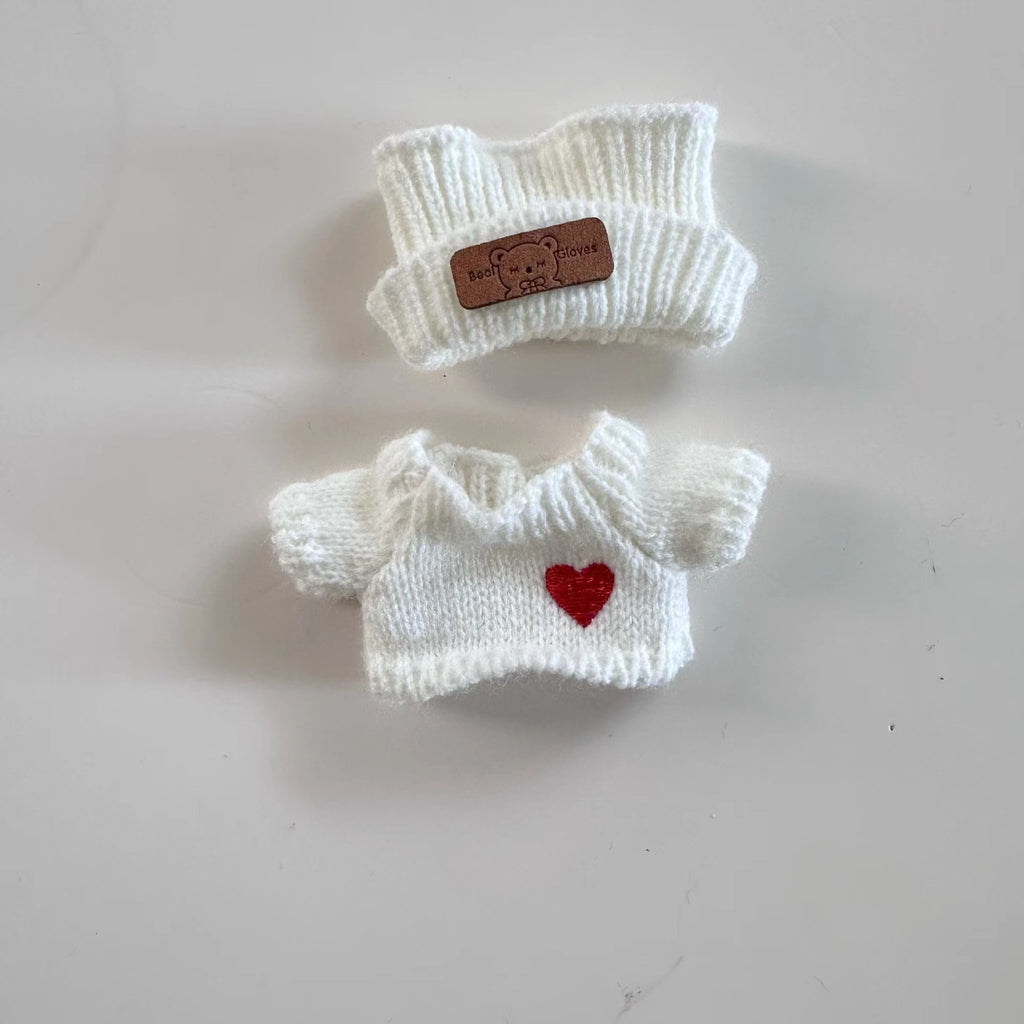 Only Clothes Hanging Ornament Clothes Bear Hat Love Suit Blind Box Baby Sweater.