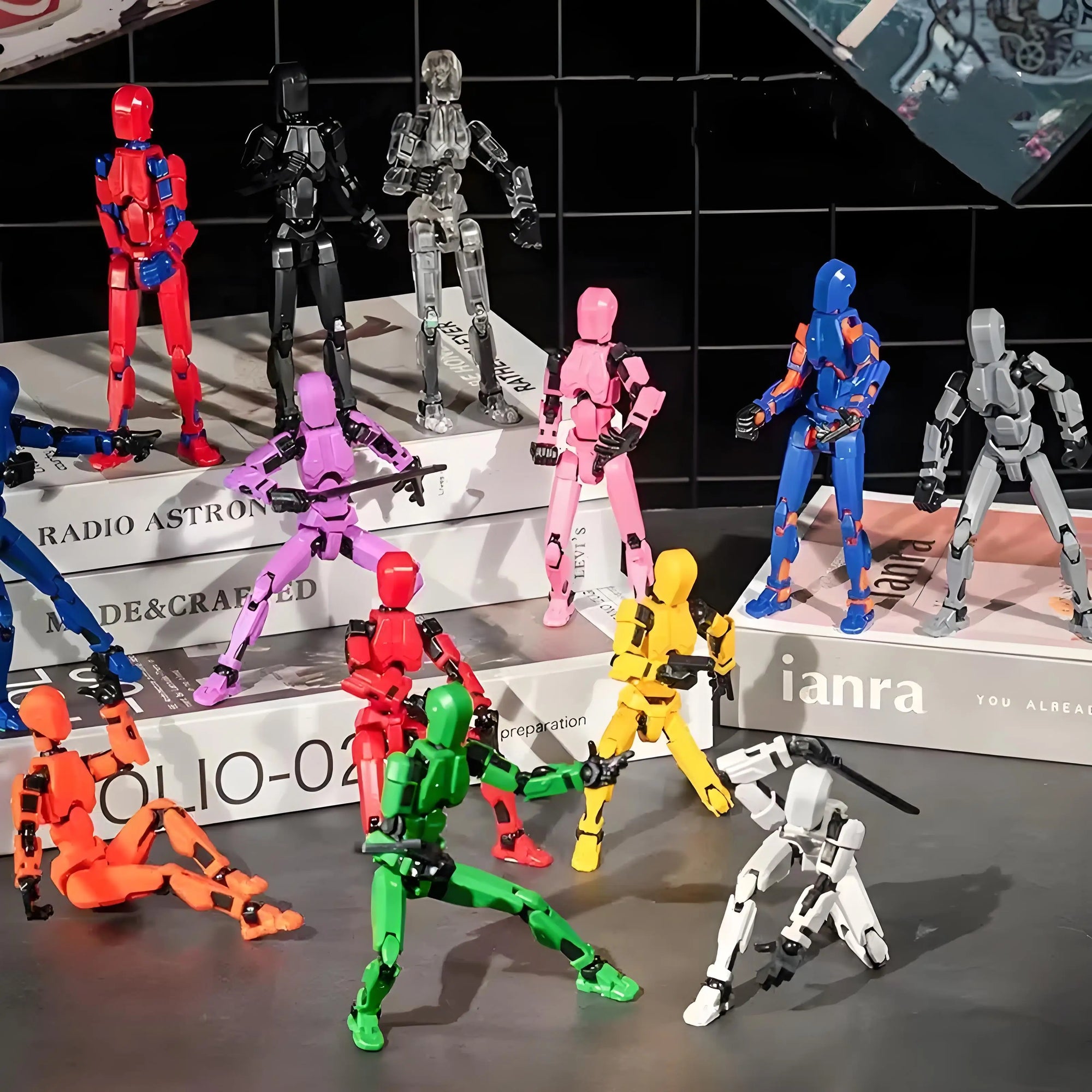 Multi-Jointed Movable Shapeshift Robot 3D Printed Mannequin Dummy 13 Action Figure Full Body Movable Robot Parent-Children Games - EL CHEG