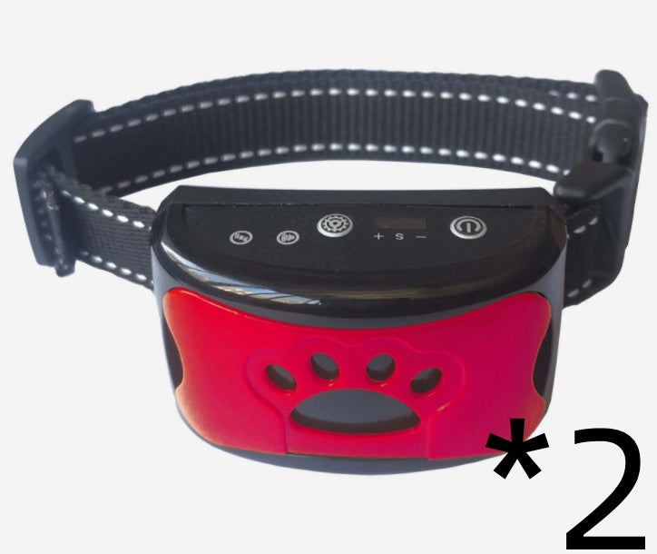 Dog Training Collar Waterproof Electric Pet Remote Control Rechargeable Dogs Trainer Bark Arrester With Shock Vibration Sound - EL CHEG