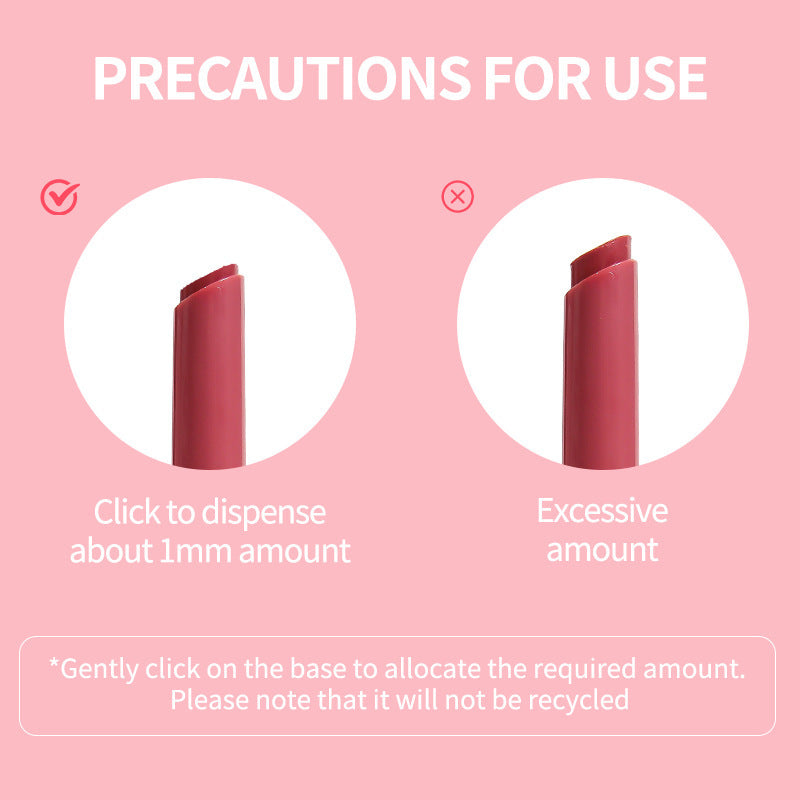6 Color Press Water Light Solid Lip Lacquer