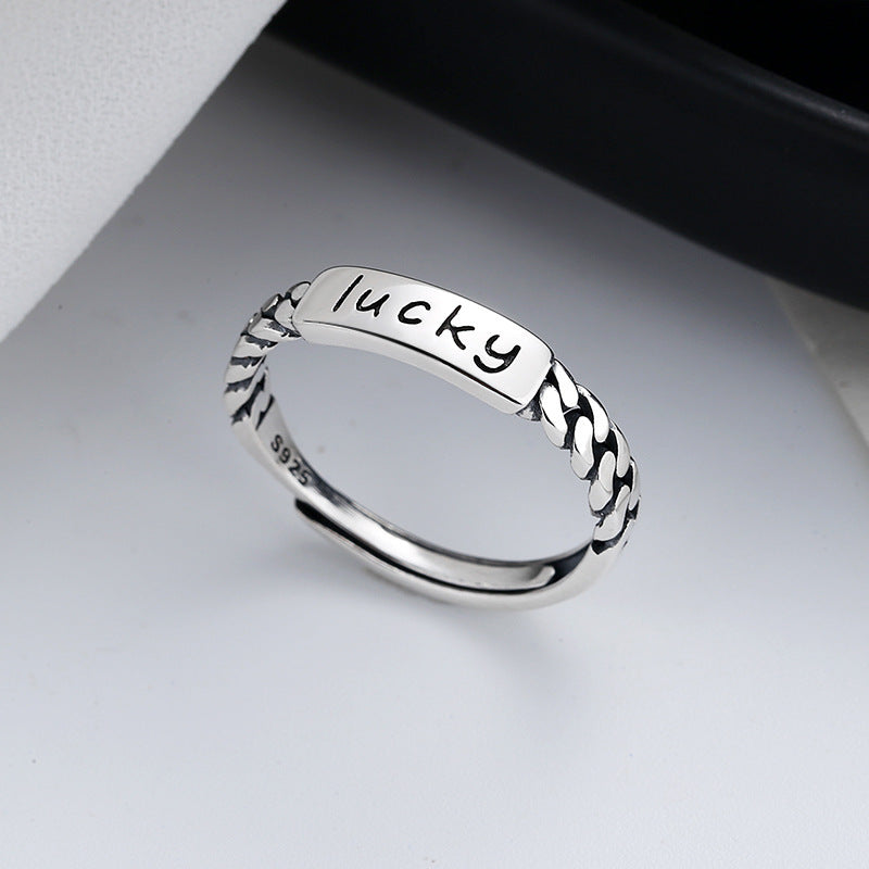 Ins Personality Fashion Hong Kong Style Forefinger Ring Female
