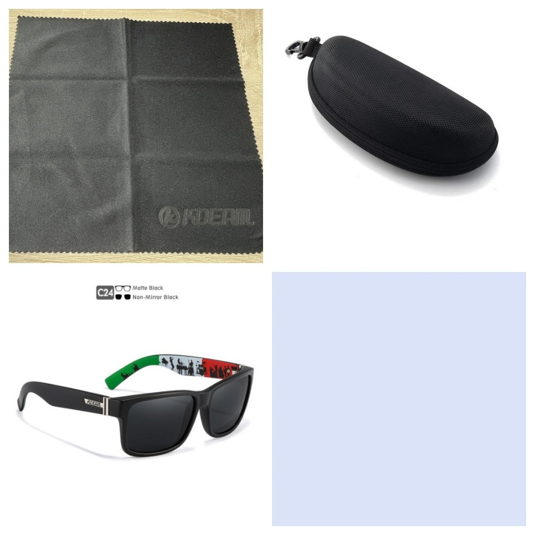 Square Polarized Outdoor Sports Colorful Sunglasses