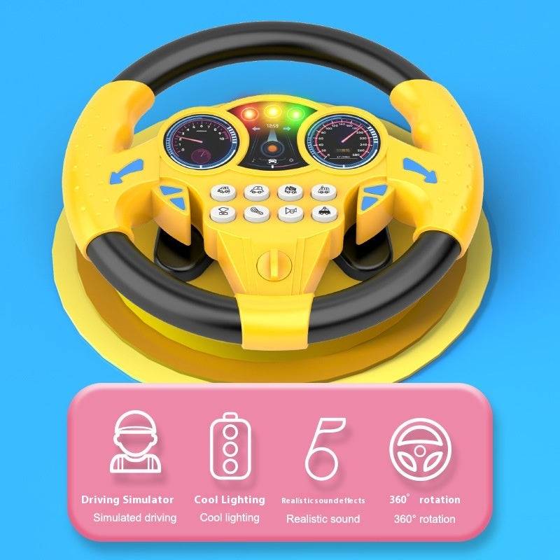 Suction Cup Large Analog Co-pilot Music Steering Wheel