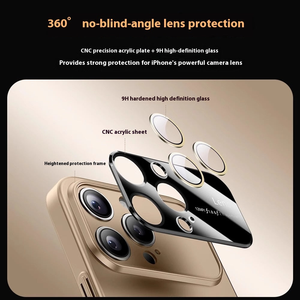 Large Window Frosted Fine Circle Magnetic Drop-resistant Phone Case