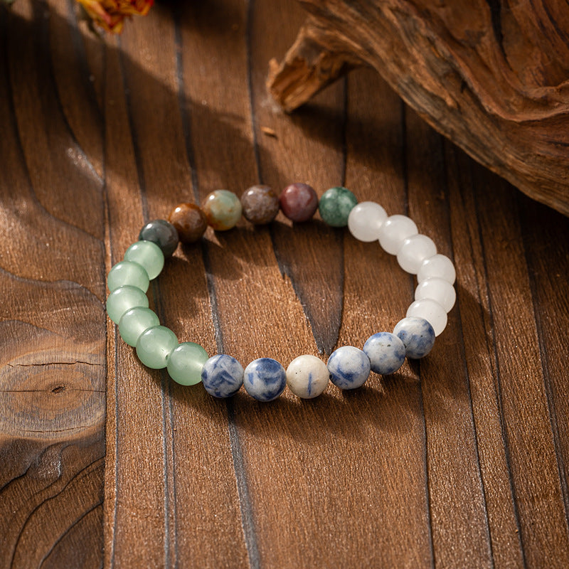 Vintage Tassel Bohemian Style Natural Stone Beaded Long Sweater Chain