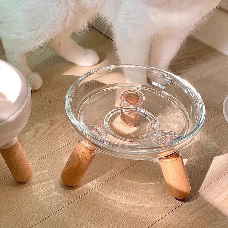 Not Easy To Knock Over Pet Bowl For Cervical Protection