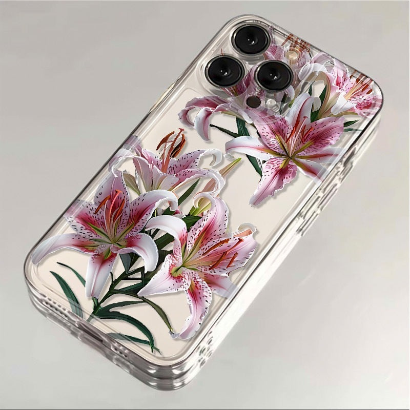Versatile Flower Transparent TPU Phone Case