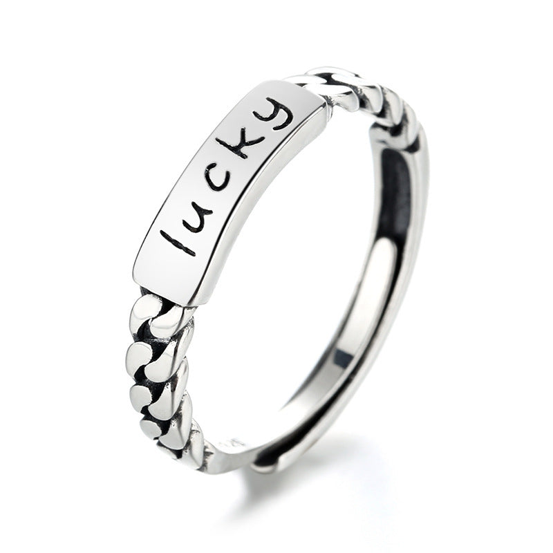 Ins Personality Fashion Hong Kong Style Forefinger Ring Female