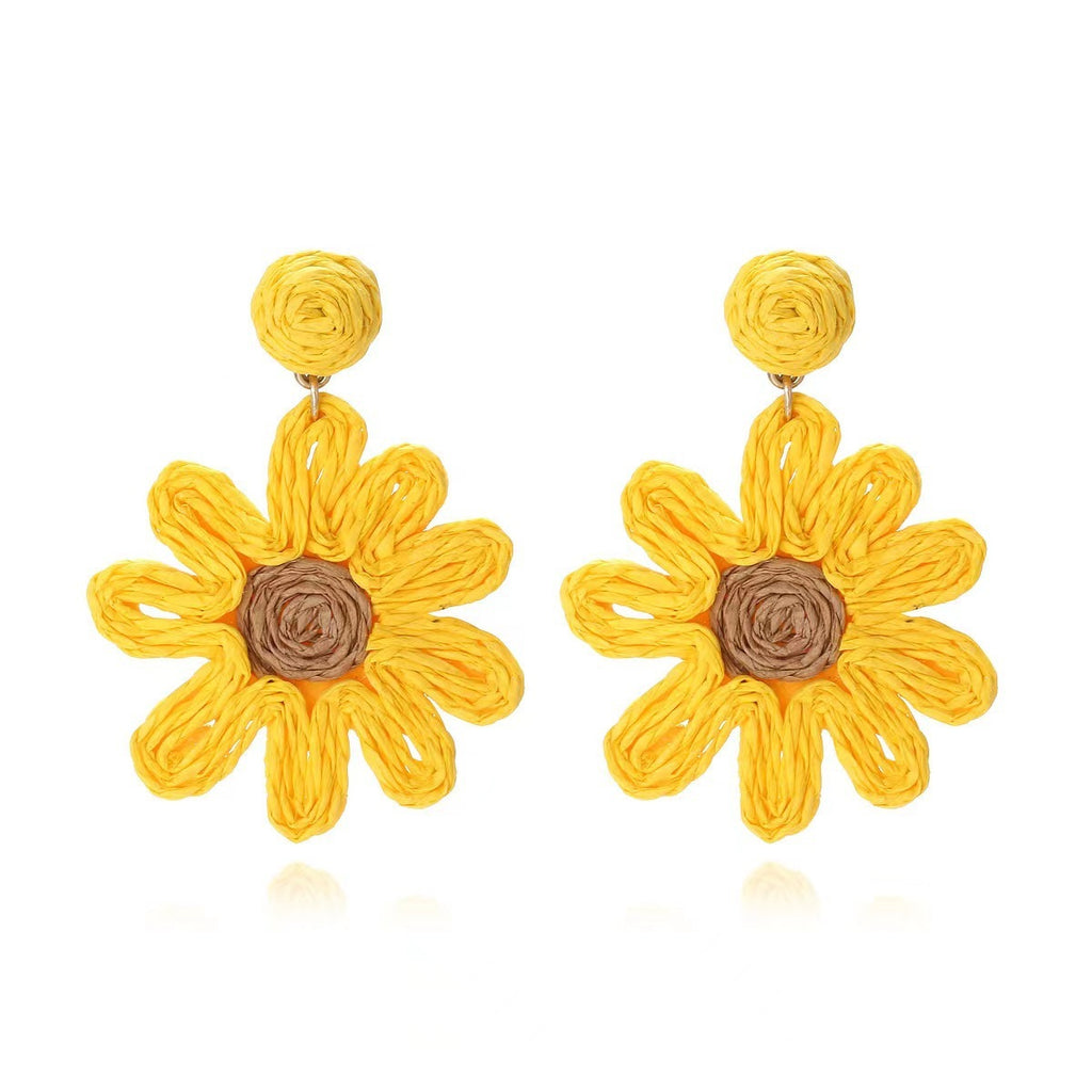 High-grade Silver Pin Earrings Women's Bohemian Style Ornament