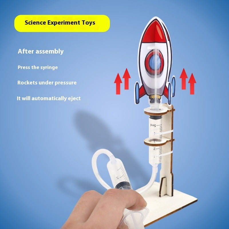 Homemade Rocket Aerodynamics Elementary School Student Scientific And Educational Toy